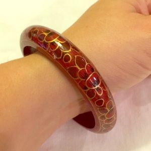 Wooden painted bangle